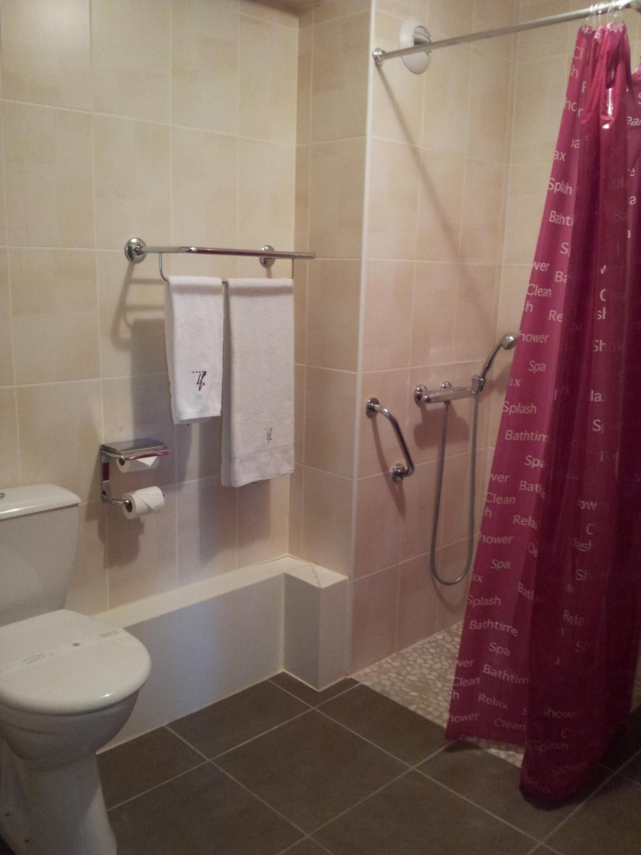 comfort double room | bathroom | bathtub, hair dryer, towels