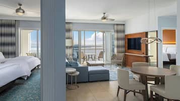 1 bedroom, Egyptian cotton sheets, premium bedding, pillowtop beds