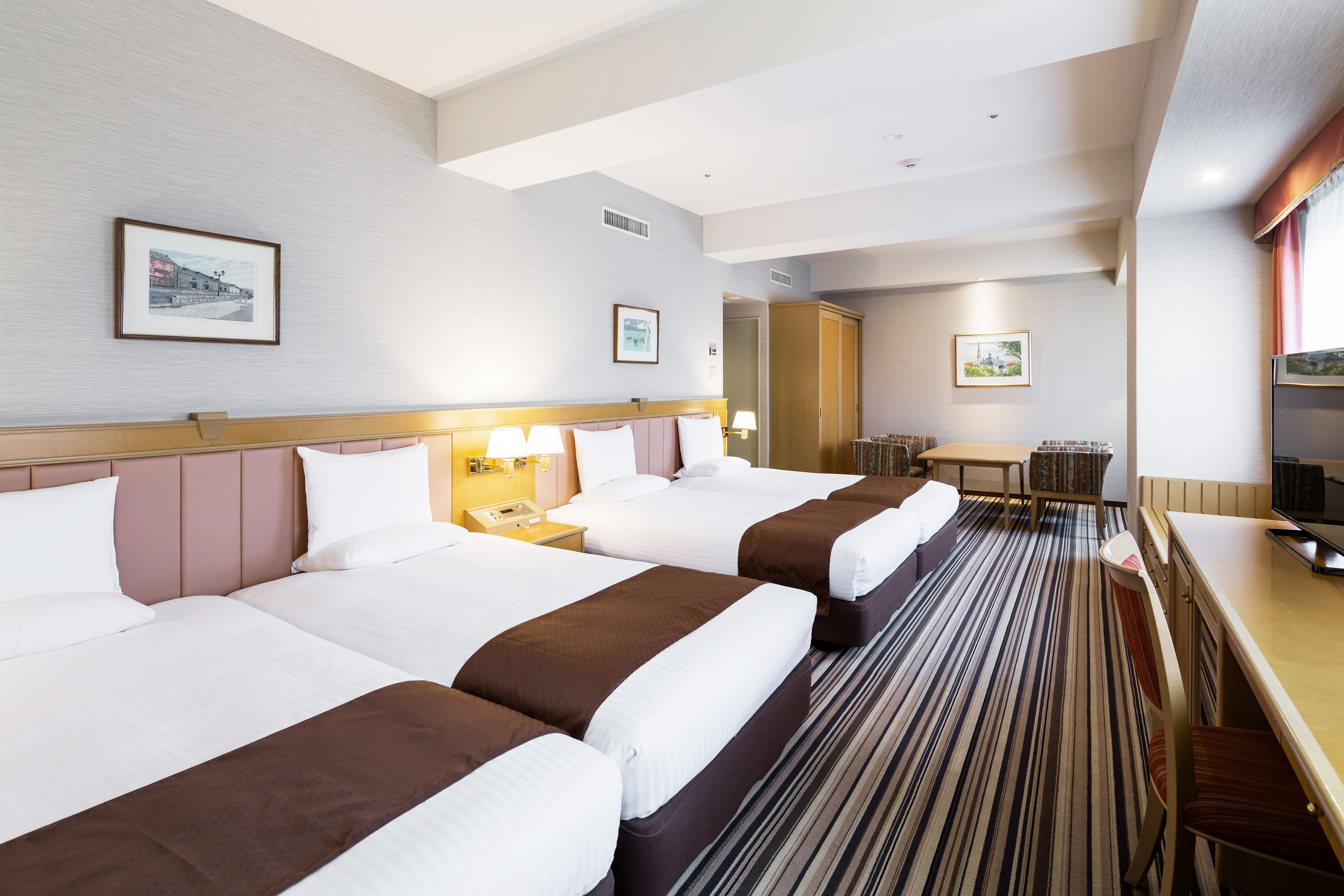 premium bedding, down duvets, desk, iron/ironing board