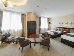 Deluxe Twin, Non Smoking (Eco Plan - No Cleaning Service) | Premium bedding, down comforters, desk, iron/ironing board - Hotel Mystays Sapporo Aspen (Sapporo)