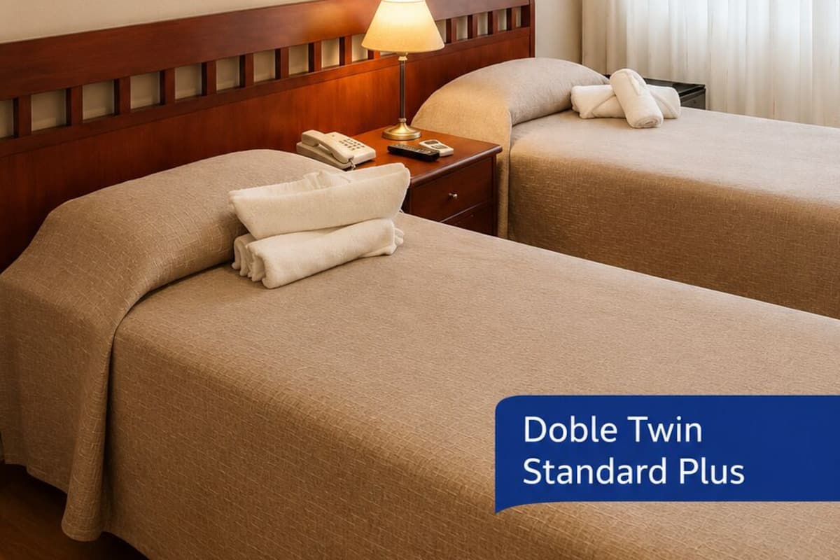 Standard Plus Twin Room | In-room safe, desk, free WiFi, bed sheets