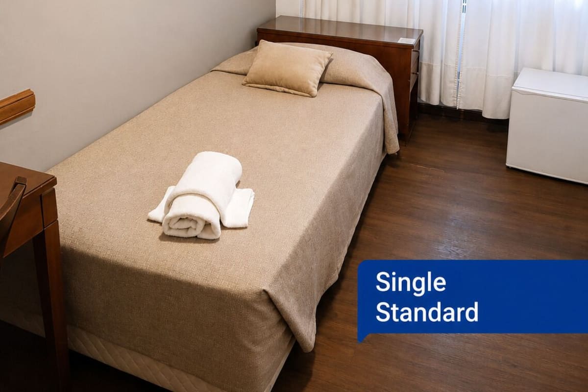 Standard Single Room | In-room safe, desk, free WiFi, bed sheets