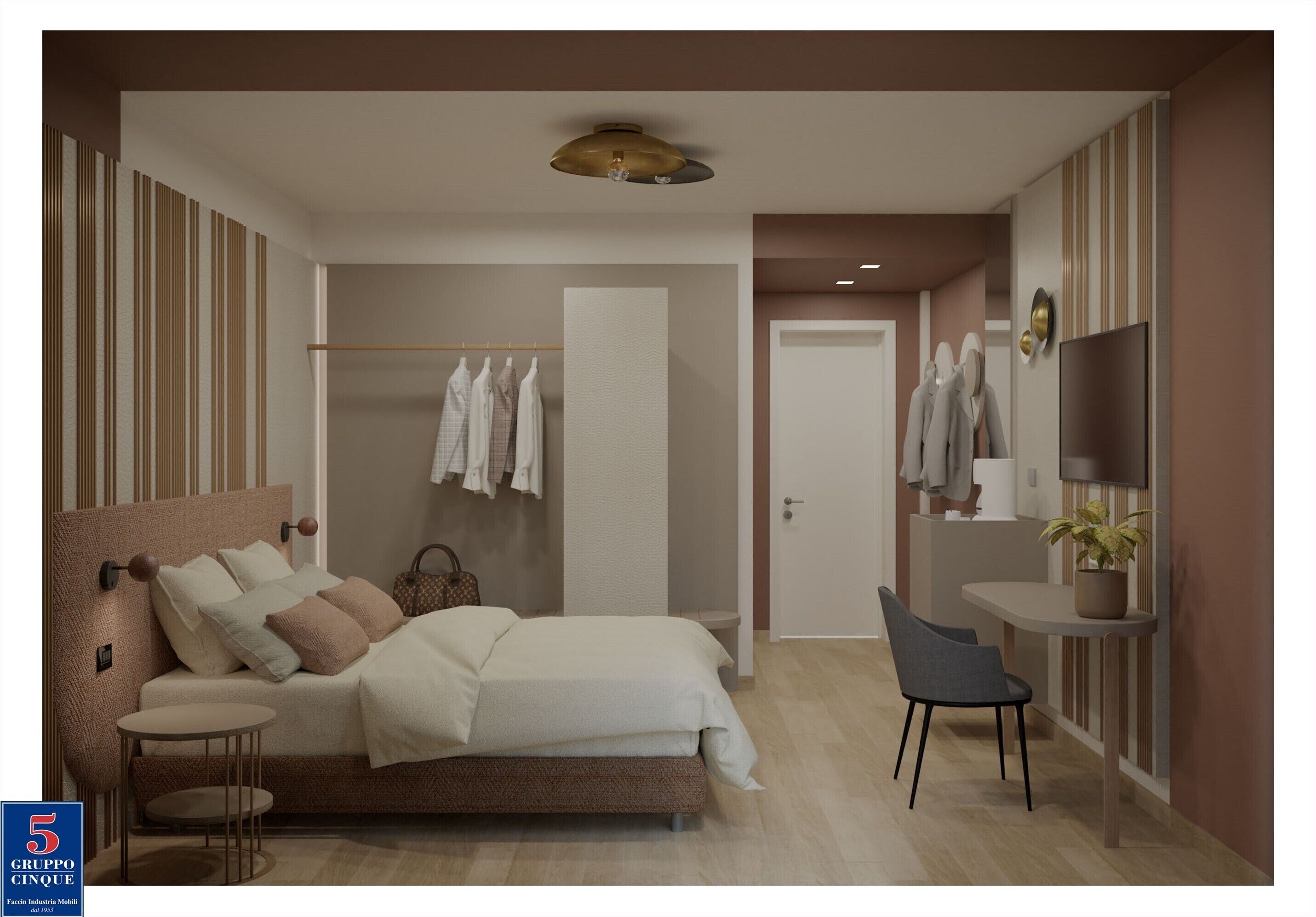 خزنة داخل الغرفة وواي فاي مجانًا وملاءات أسرّة