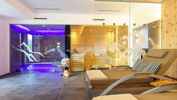 Sauna, baño turco, reflexología, 2 salas de tratamientos