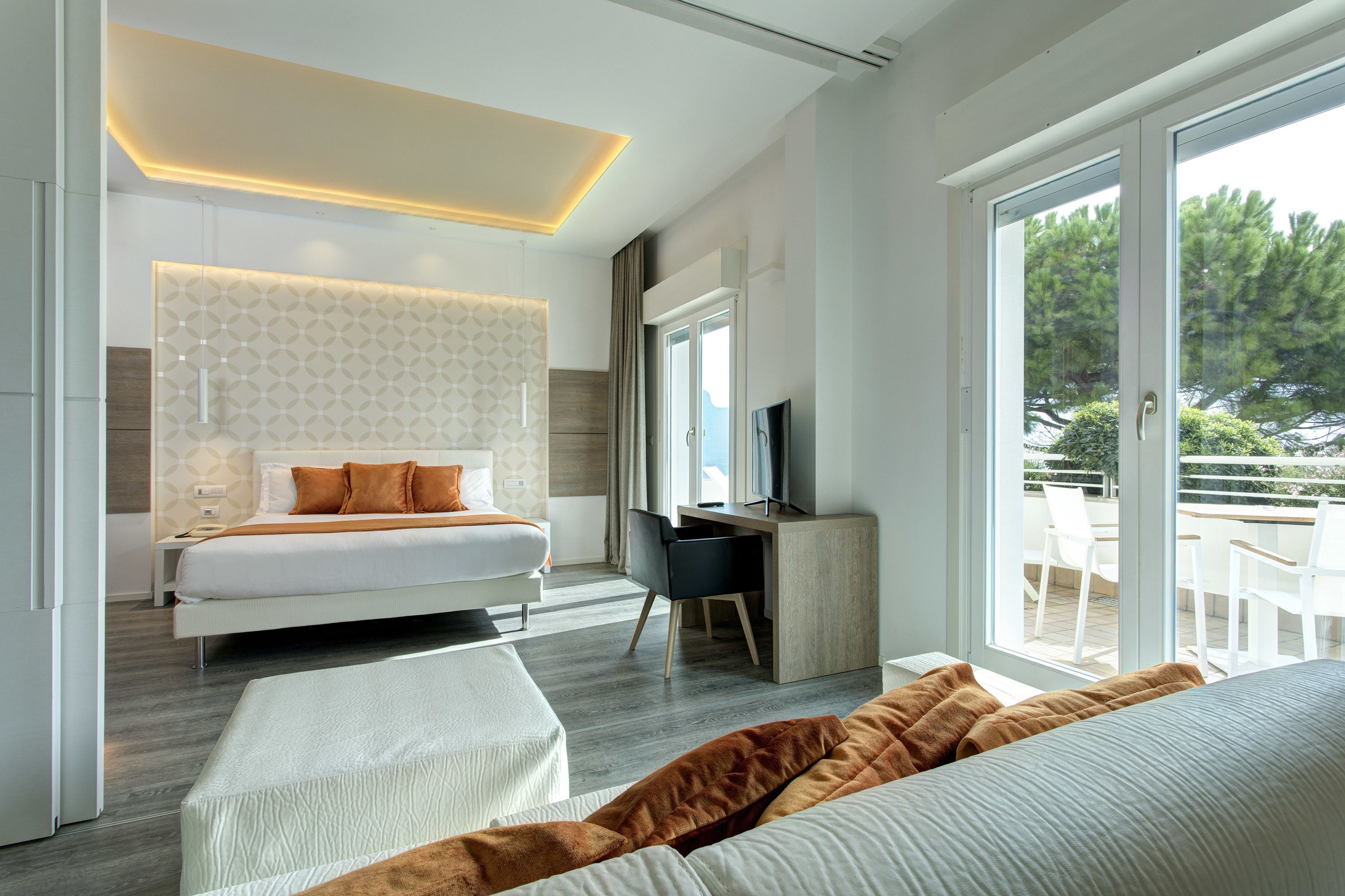 design suite, 1 bedroom, sea view (beach access included) | 1 bedroom, minibar, in-room safe, desk