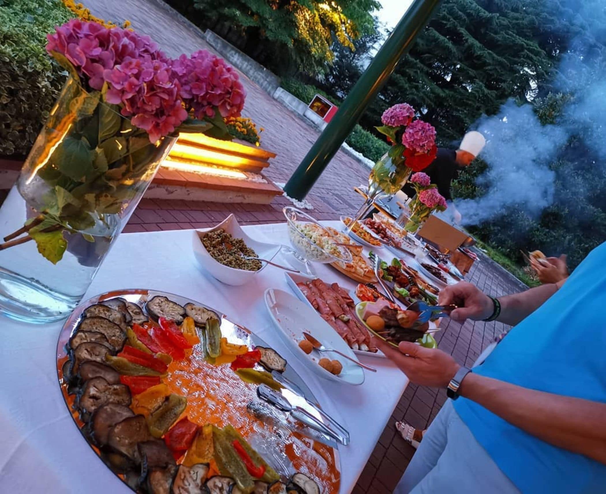 Dinner served, Italian cuisine