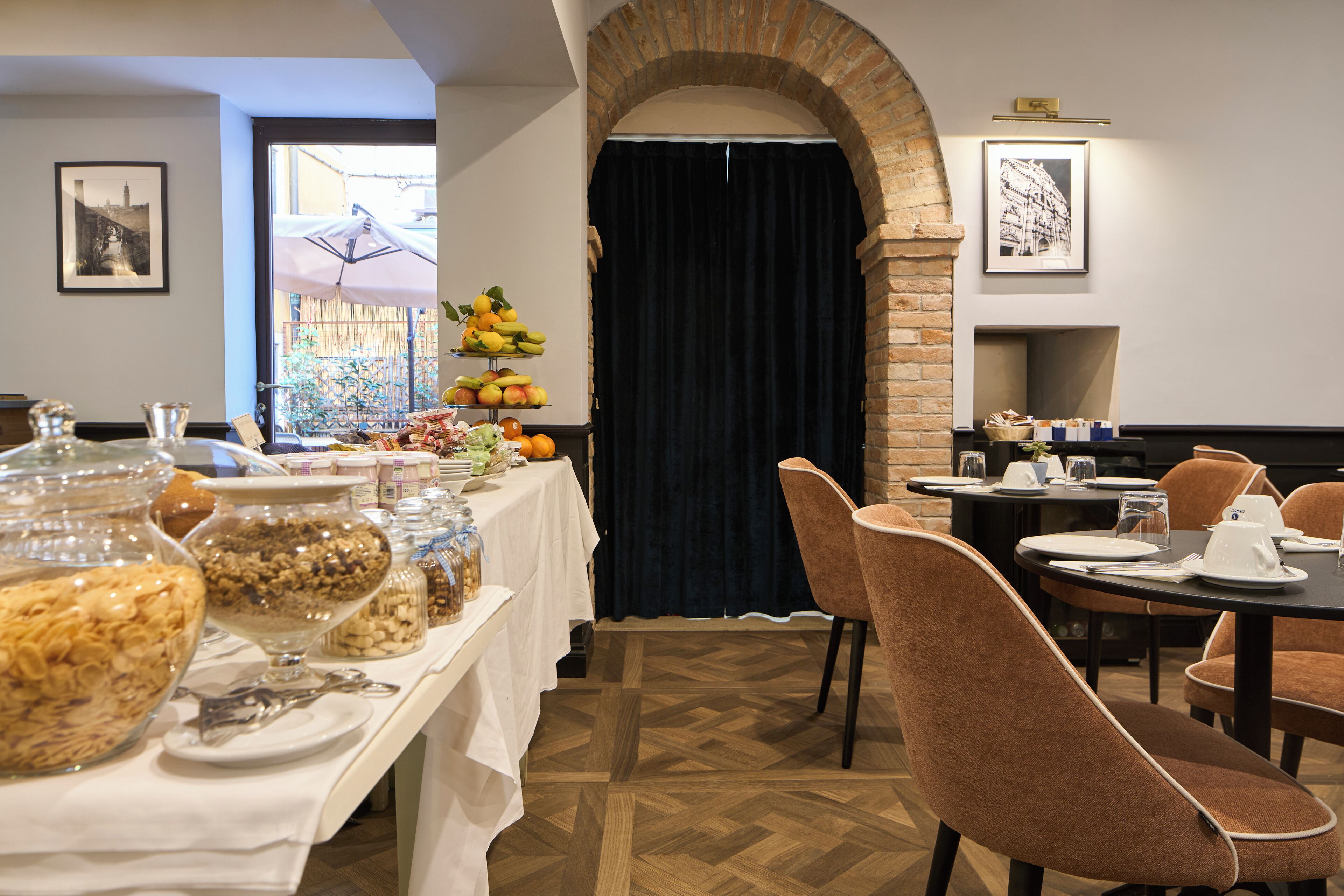 daily buffet breakfast (eur 15 per person)