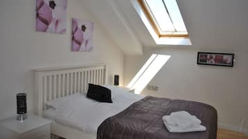 Desk, soundproofing, iron/ironing board, free cots/infant beds