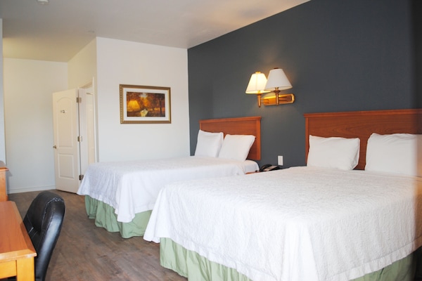 Blackout drapes, WiFi (free), bed sheets
