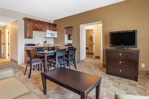Room, 1 King Bed, Accessible, Non Smoking | Desk, laptop workspace, blackout drapes, iron/ironing board