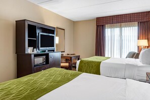 Standard Room, 2 Queen Beds, Non Smoking | Desk, blackout drapes, iron/ironing board, free WiFi - Comfort Inn Warner Robins - Robins Air Force Base Area (Warner Robins)