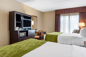 Desk, blackout drapes, iron/ironing board, free WiFi