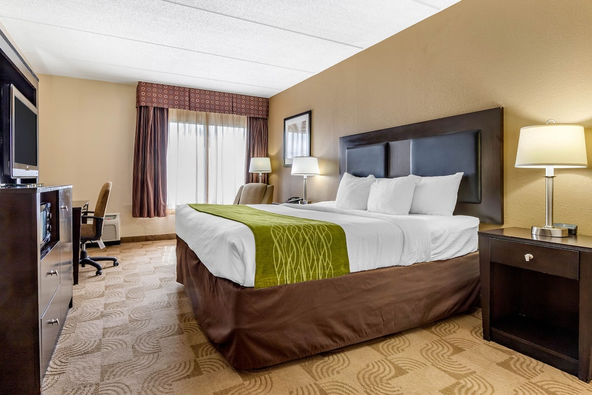 Standard Room, 1 King Bed, Non Smoking | 1 bedroom, desk, blackout drapes, iron/ironing board