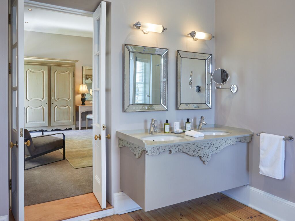 shower, designer toiletries, bathrobes, slippers