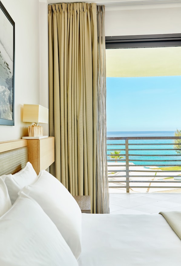 Ropa de cama de alta calidad y minibar 