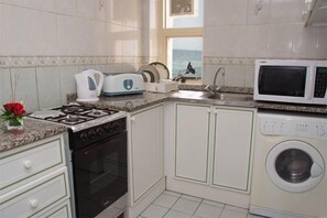 Kühlschrank, Mikrowelle, Herdplatte, Geschirrspüler