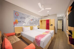 Luxe Twin Room | Caja de seguridad en la habitación y insonorización 