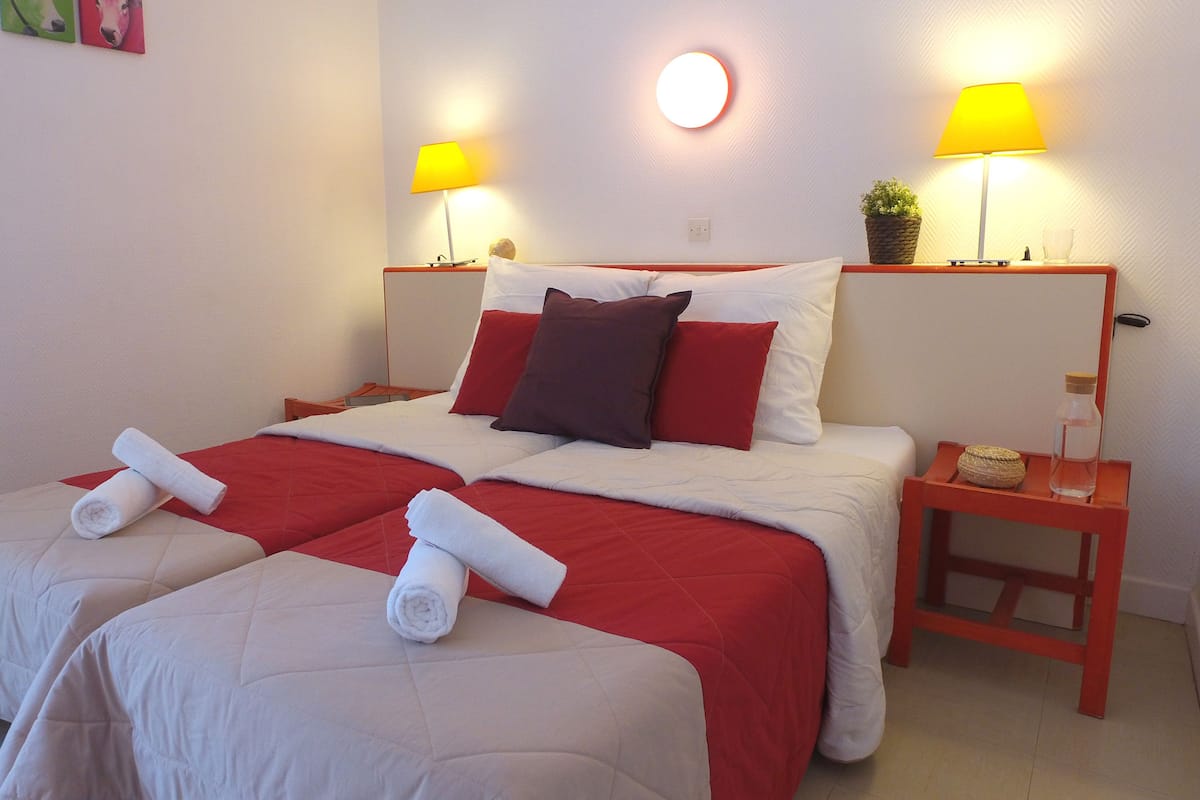 Individually decorated, individually furnished, WiFi, bed sheets