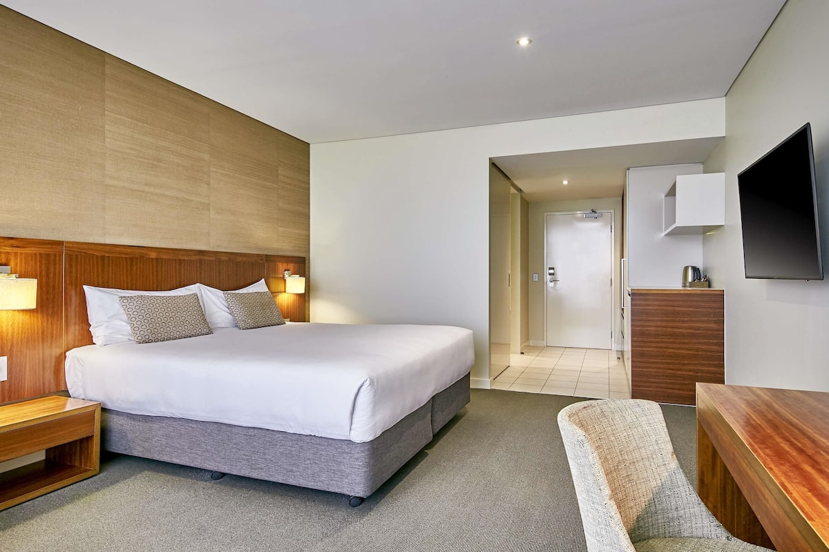 superior room, 1 king bed | in-room safe, desk, soundproofing, iron/ironing board