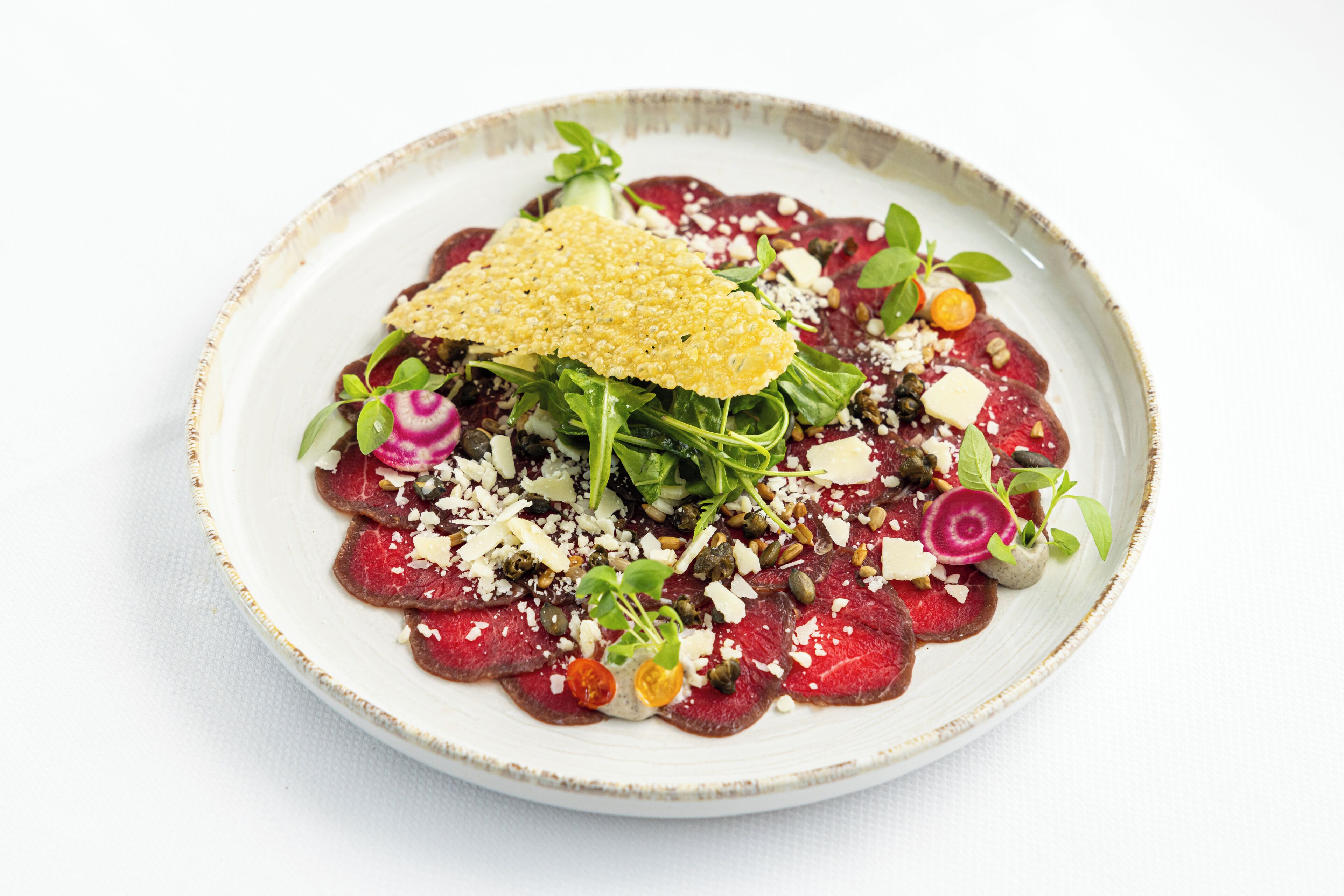 A plate of food with various ingredients.