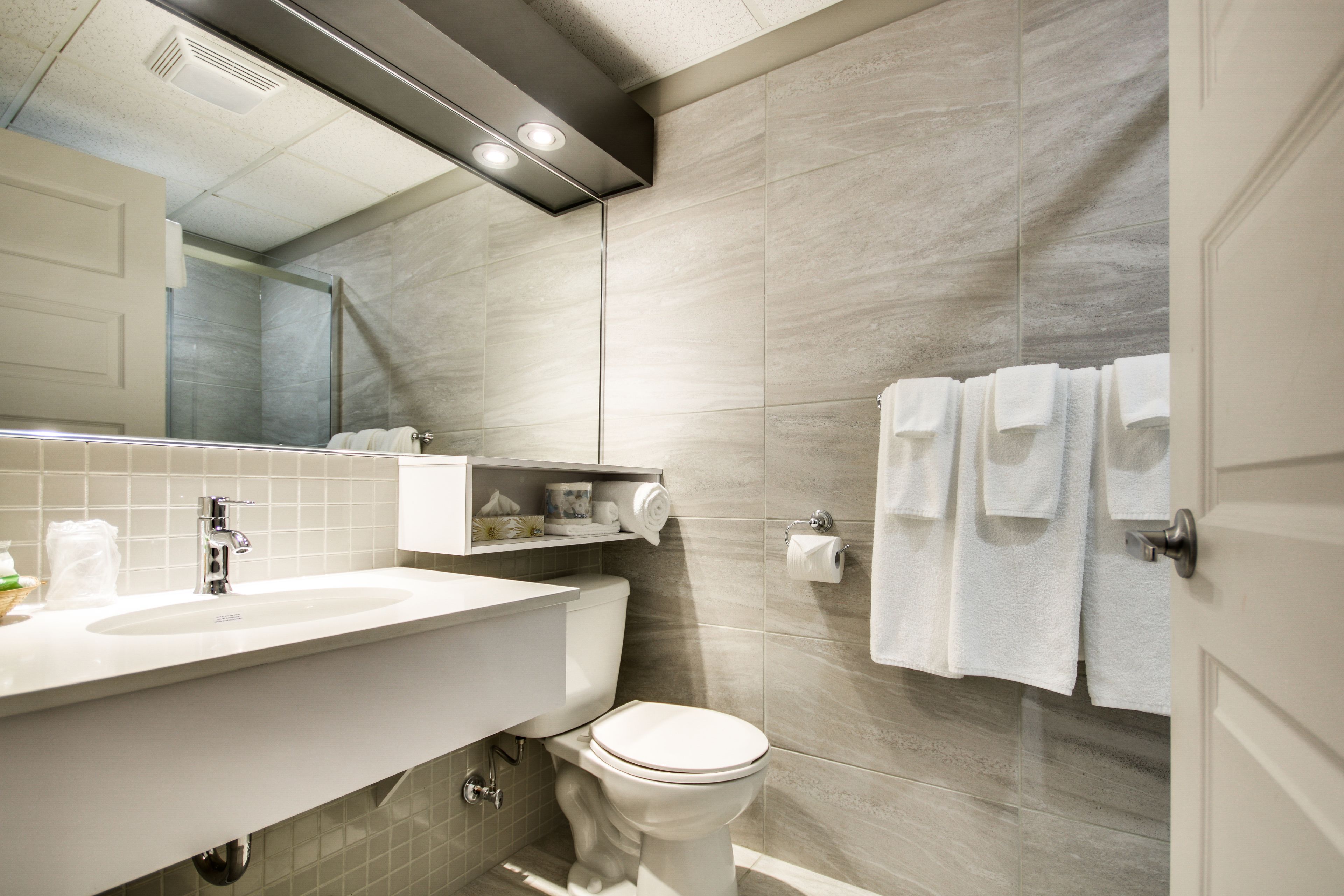 desk, blackout curtains, soundproofing, iron/ironing board