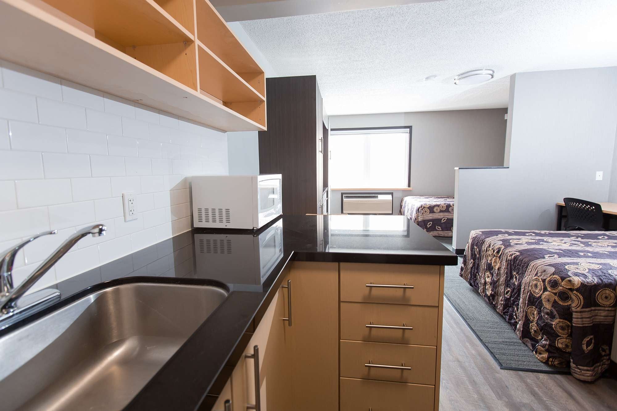 Studio Suite, 2 giường đôi | Bàn, bàn ủi/dụng cụ ủi quần áo, truy cập Internet không dây miễn phí 