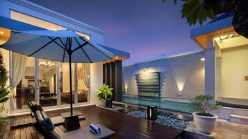 Royal Villa, 1 Bedroom, Non Smoking, Pool View | Terrace/patio