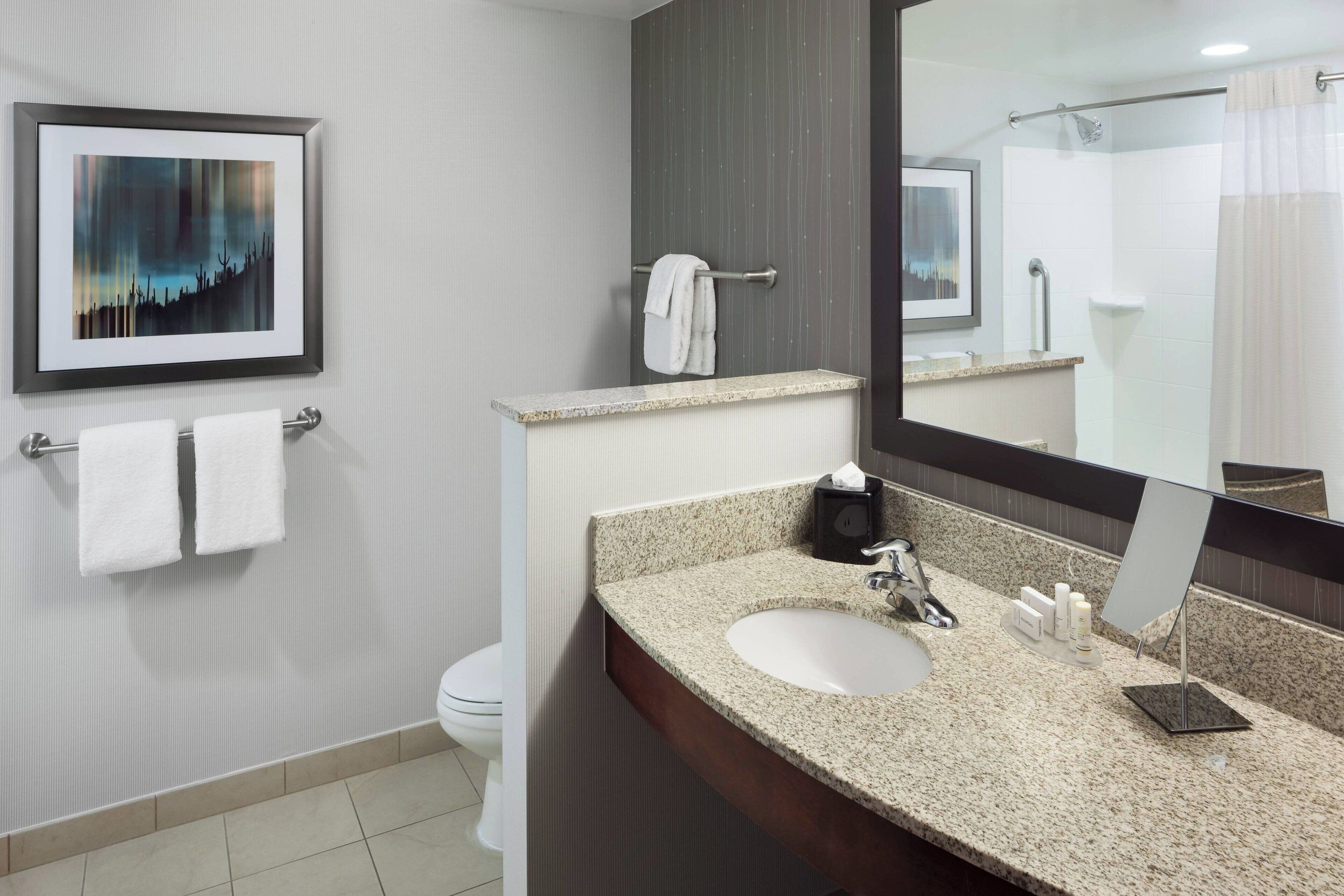 free toiletries, hair dryer, towels, soap