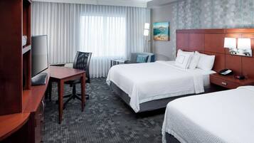 Hypo-allergenic bedding, in-room safe, desk, laptop workspace