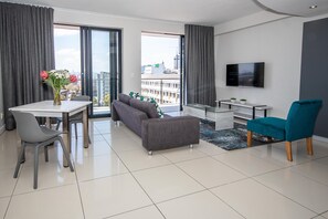 Deluxe-Apartment, 1 Schlafzimmer | Ausblick vom Zimmer