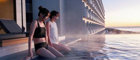 Sauna, hot springs, body treatments, body scrubs, facials, massages