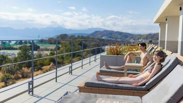 Sauna, hot springs, body treatments, body scrubs, facials, massages