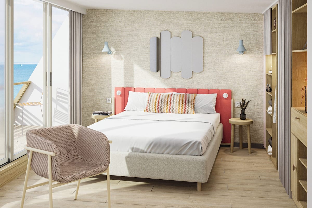 Superior Room, 1 Queen Bed, Sea View | Blackout drapes, free cribs/infant beds, bed sheets