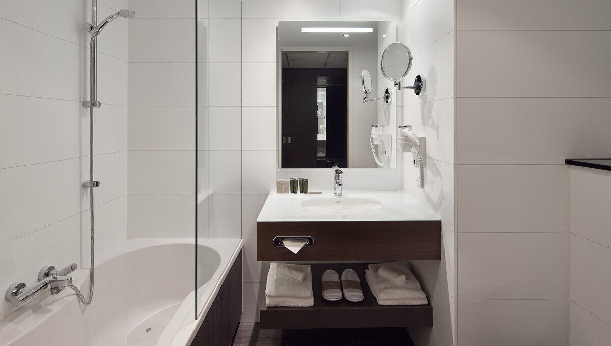 luxury room, 1 double bed, bathtub | bathroom | free toiletries, towels