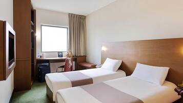 Rom, 2 enkeltsenger | Sengetøy i egyptisk bomull og senger med Select Comfort-madrass