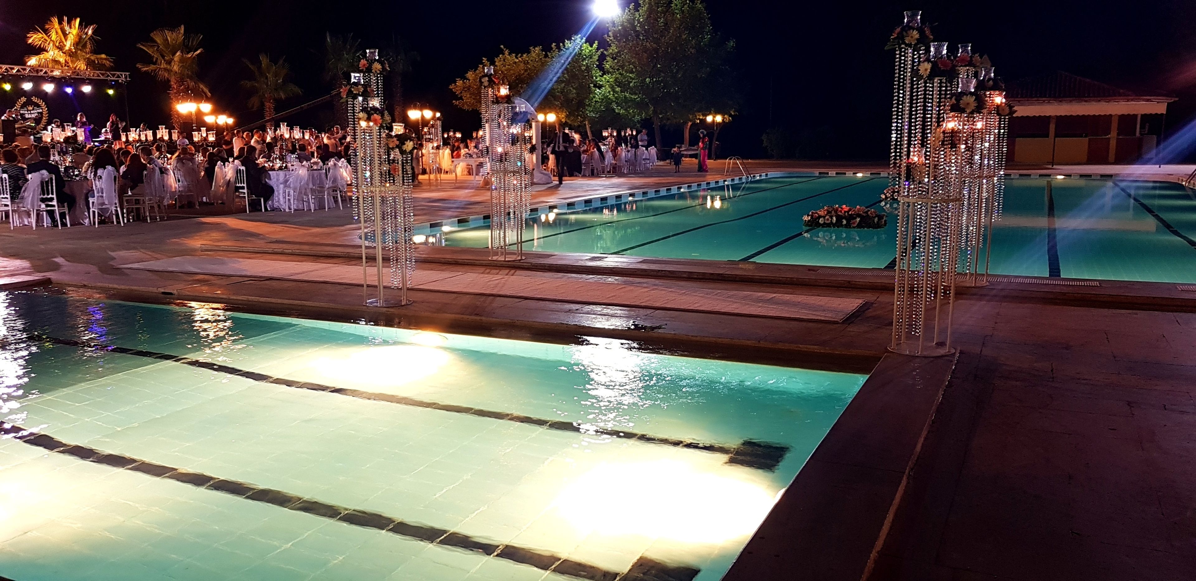 Outdoor wedding area