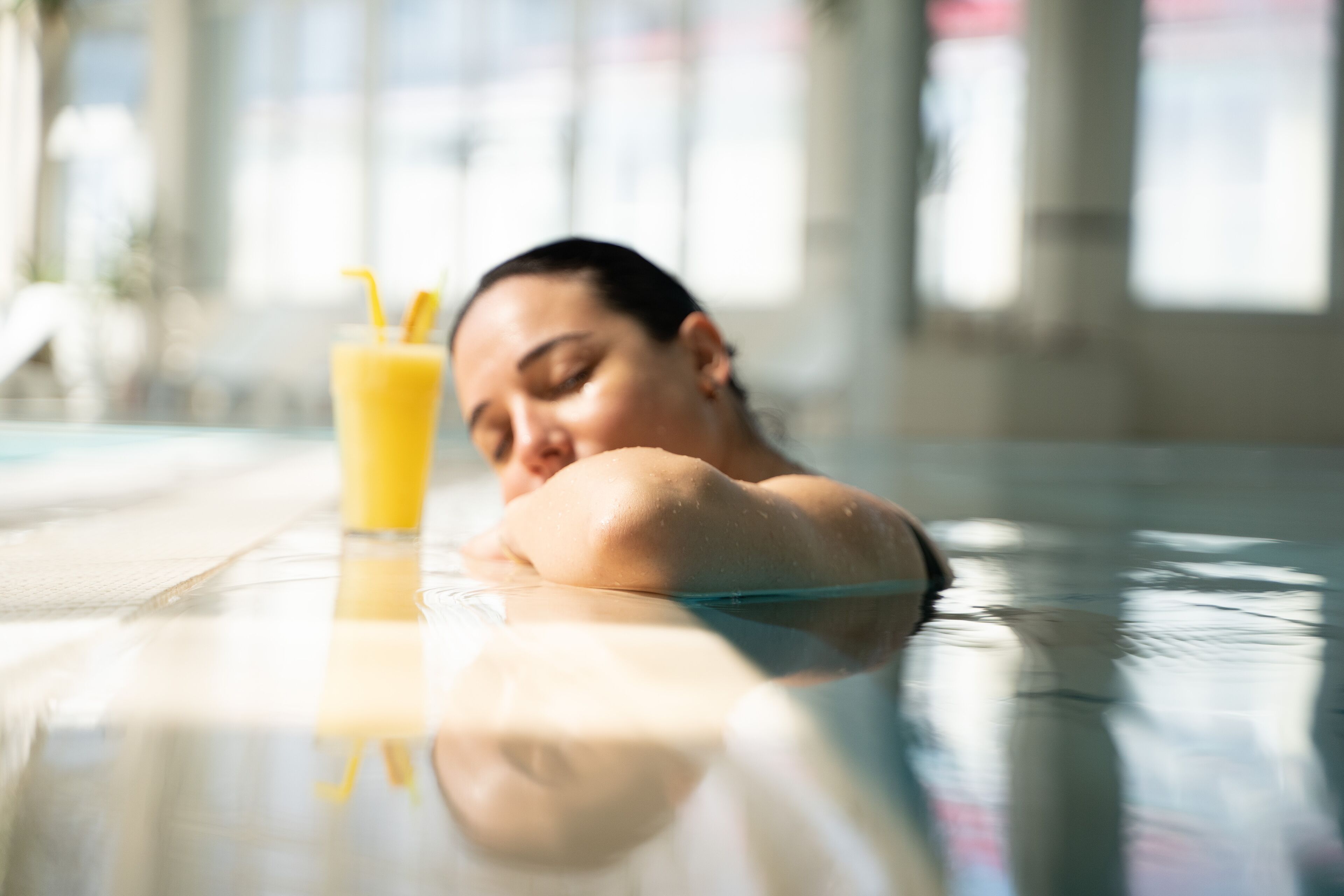 Alberca techada o al aire libre