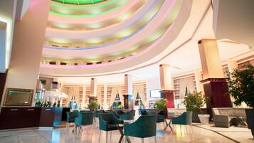 43-inch flat-screen TV with satellite channels, TV, heated floors