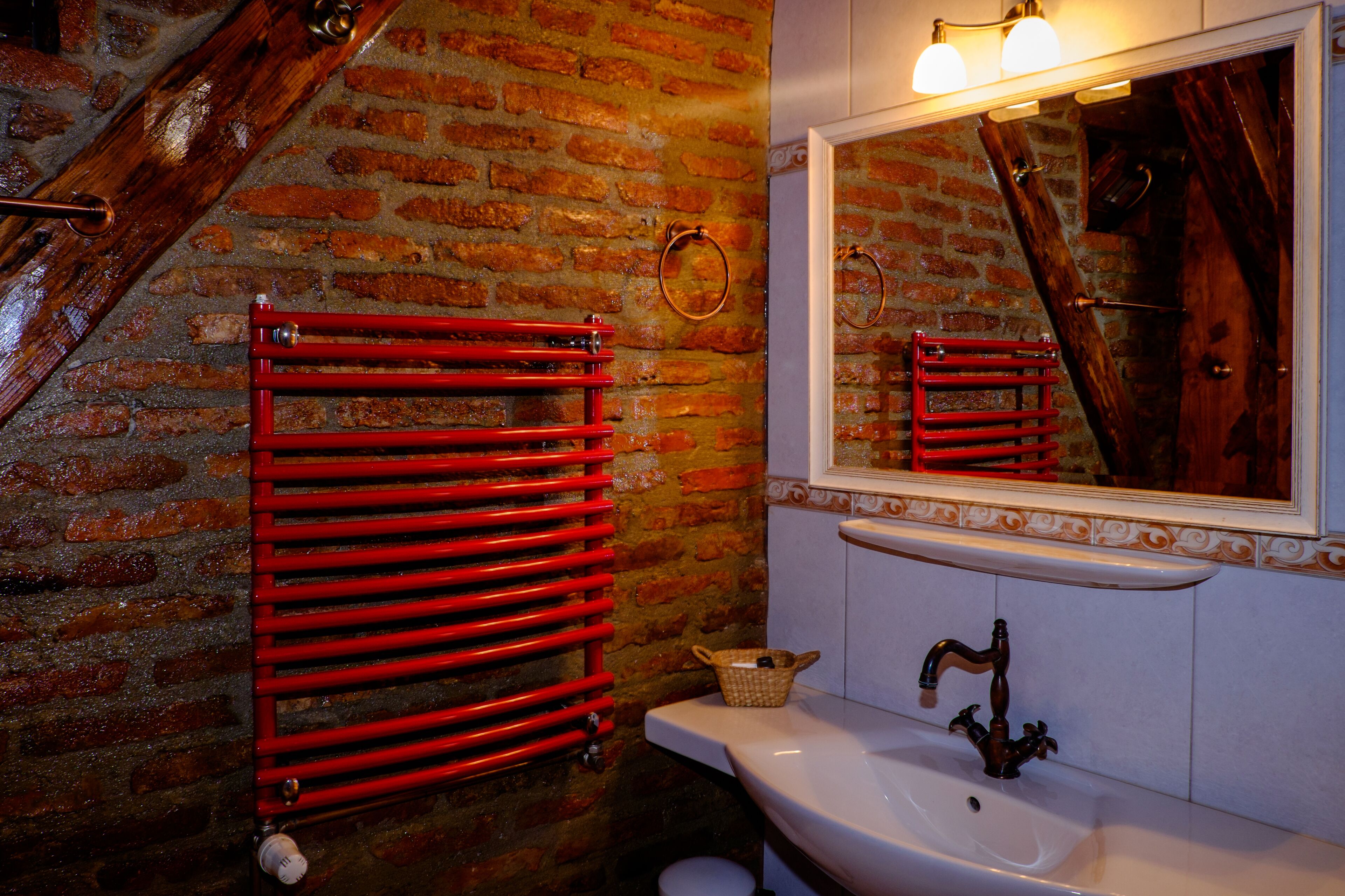 standard twin room, 2 single beds | bathroom | hair dryer, towels