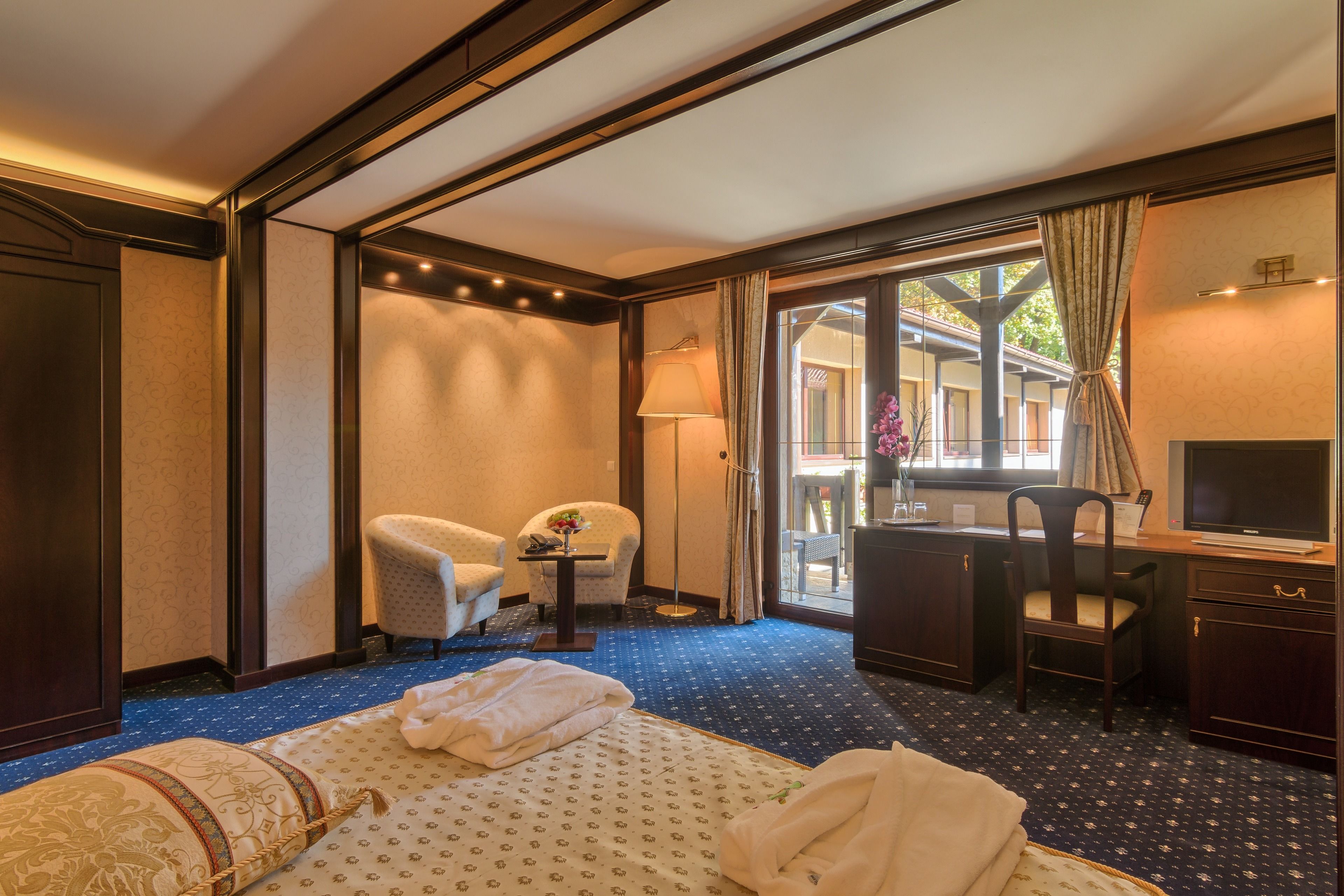 deluxe double room | frette italian sheets, premium bedding, memory-foam beds, minibar