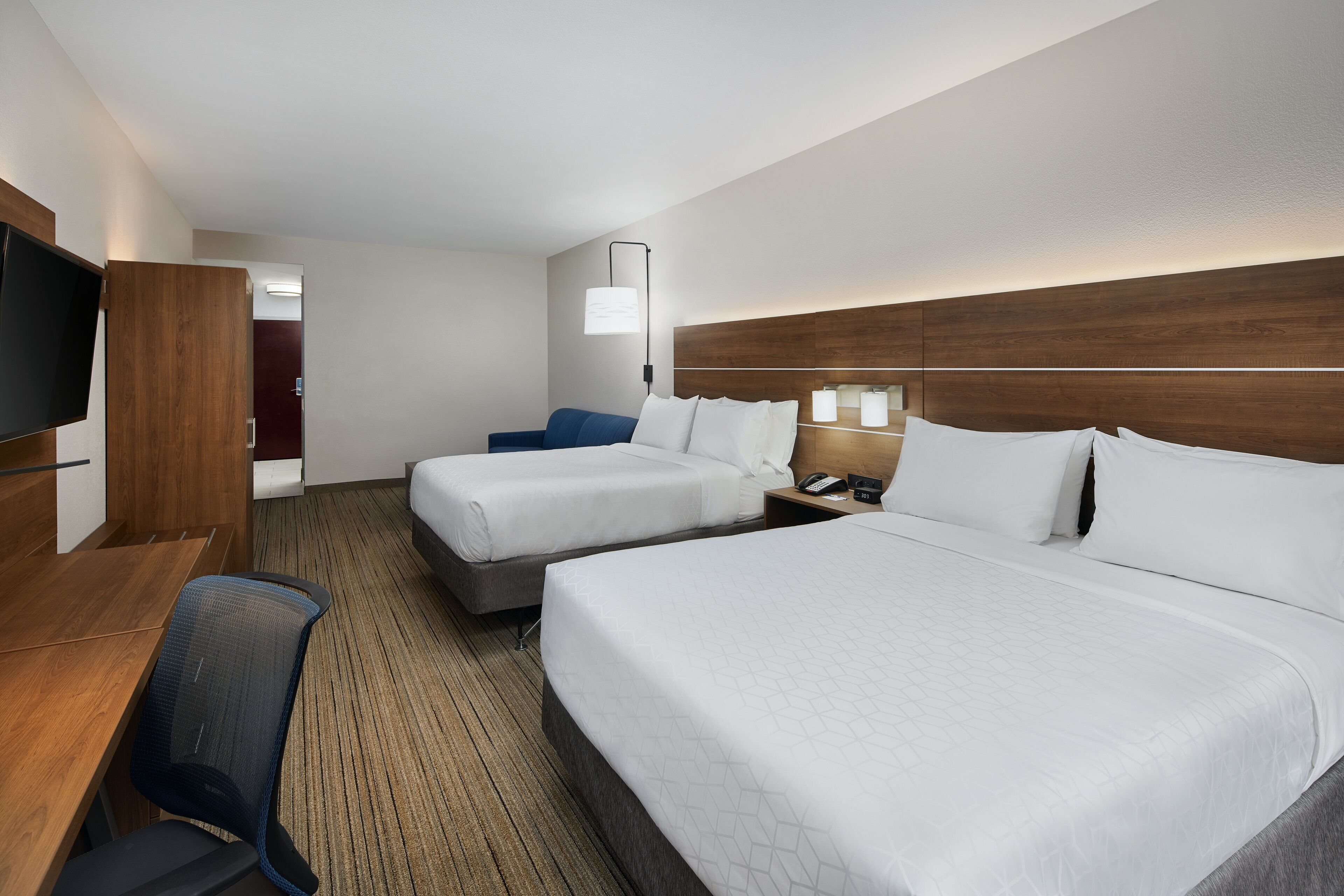 suite, 2 queen beds | 1 bedroom, in-room safe, desk, iron/ironing board