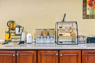 Free daily buffet breakfast