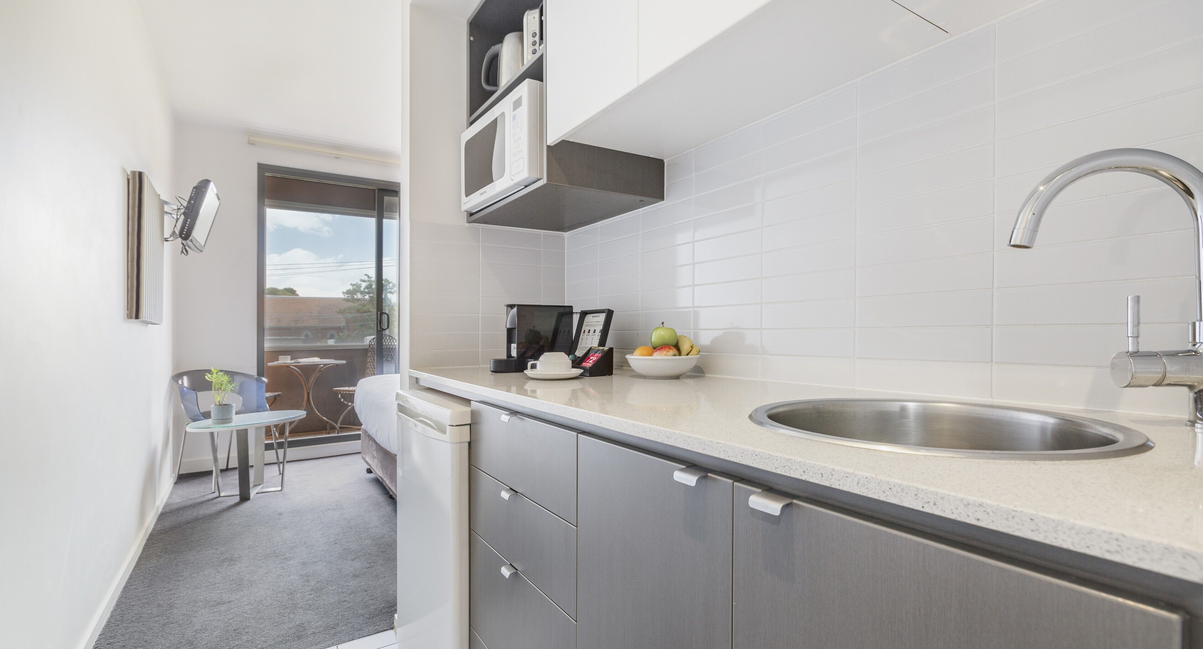 Spiseområde på rommet