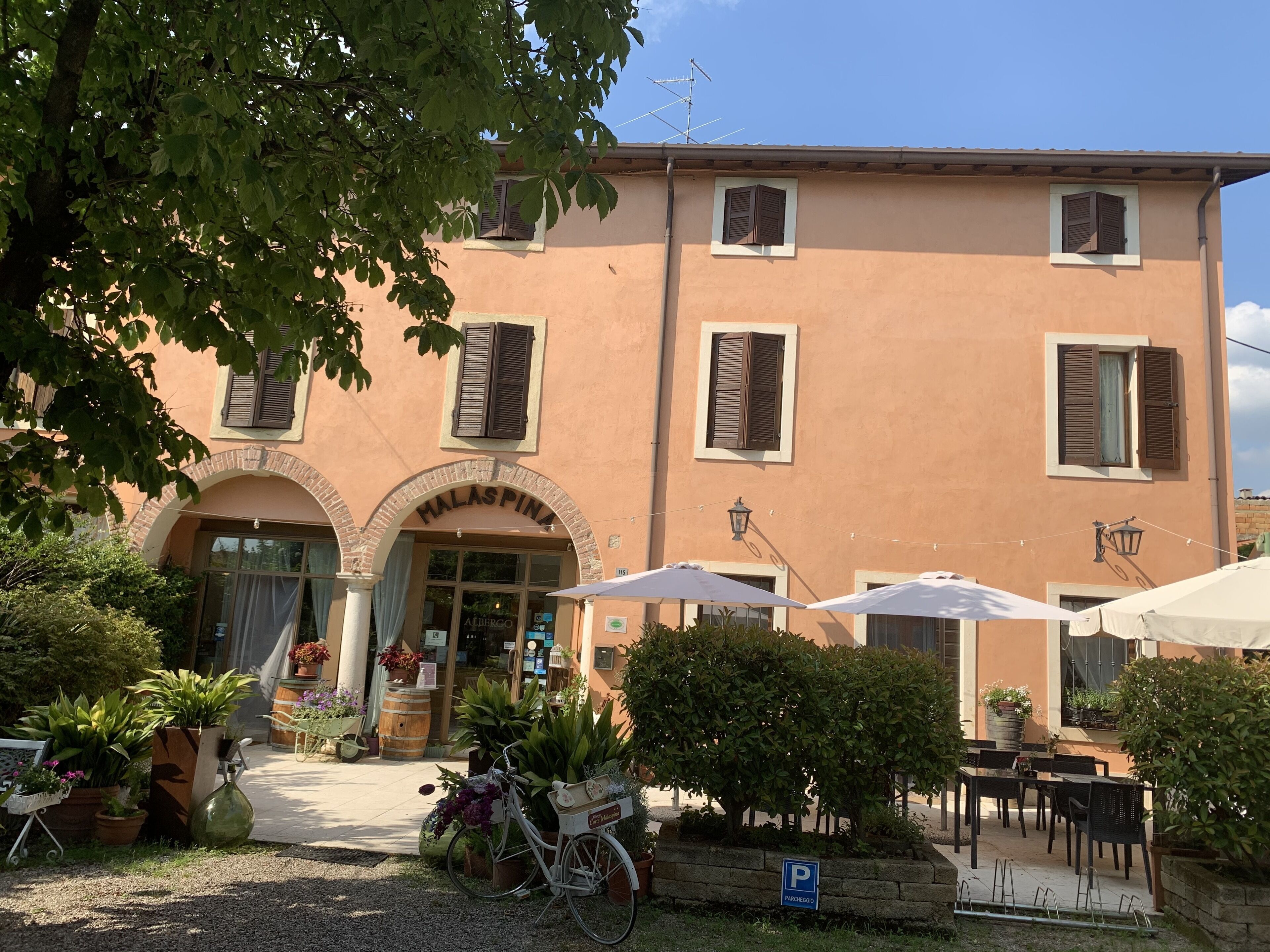 Facciata della struttura