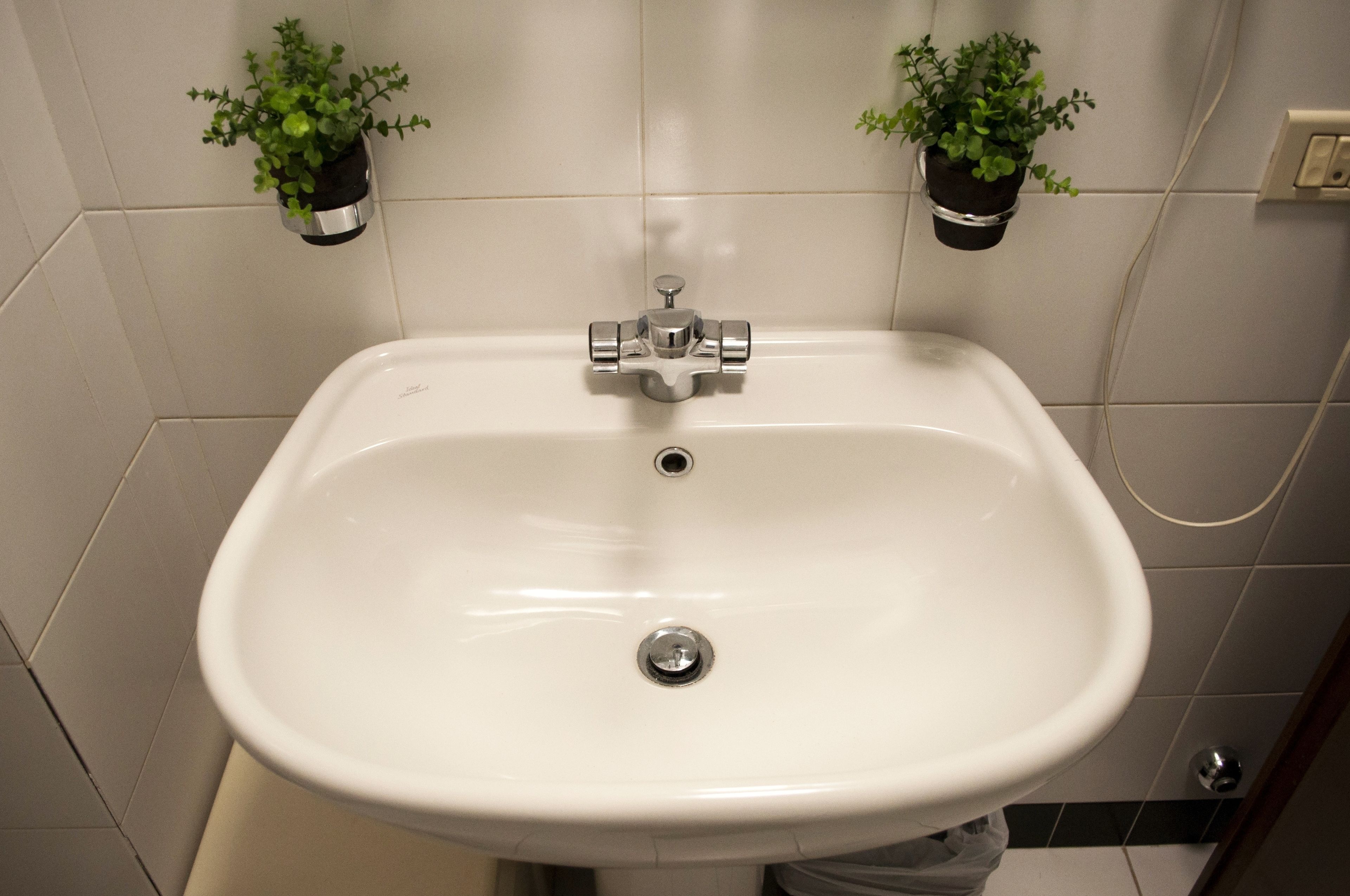 economy double room | bathroom sink