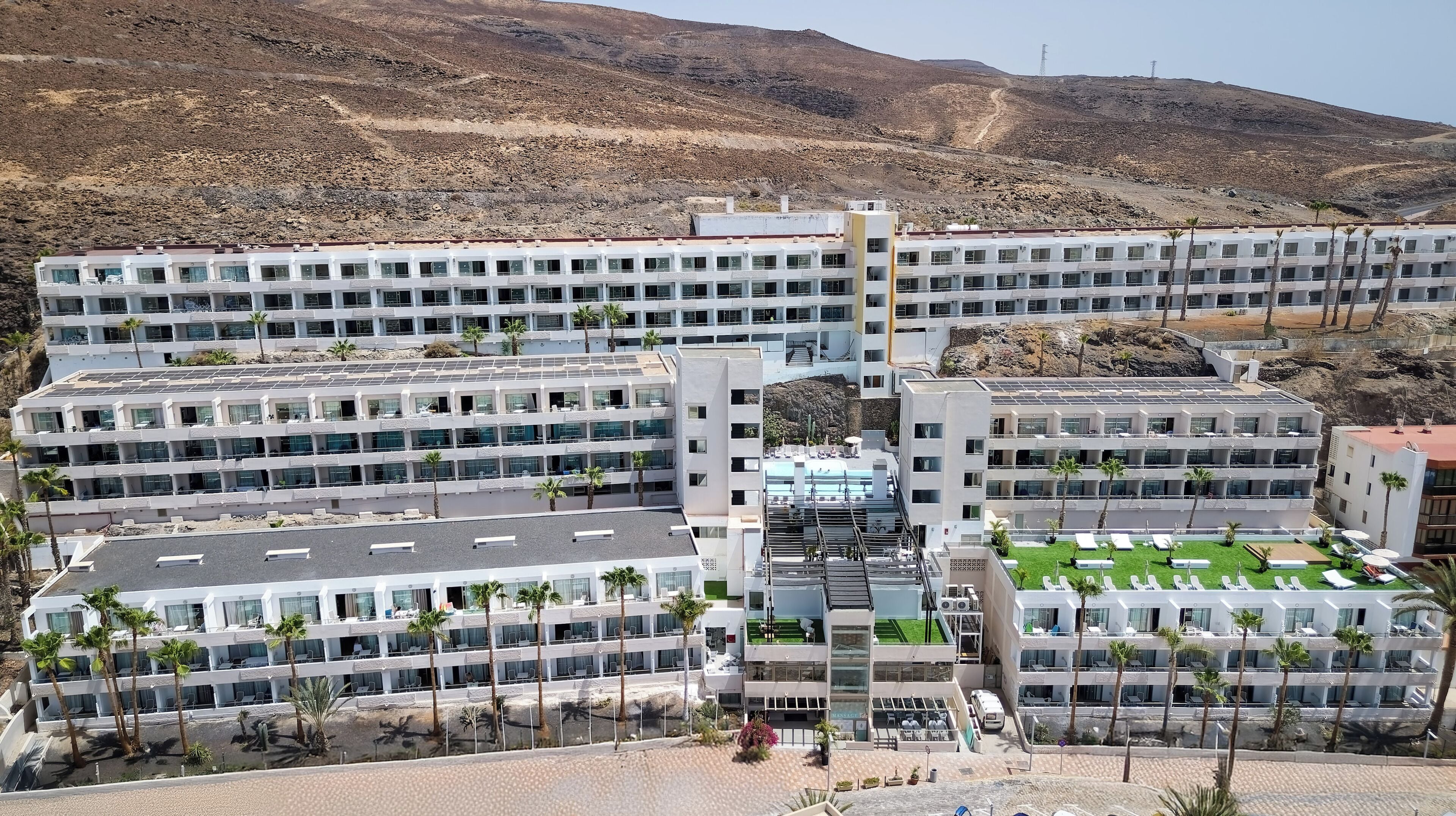 Overnatningsstedets facade