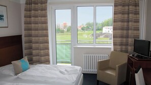 Camera con letto matrimoniale o 2 letti singoli, balcone | Balcone