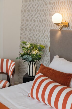 Pillow-top beds, minibar, desk, laptop workspace