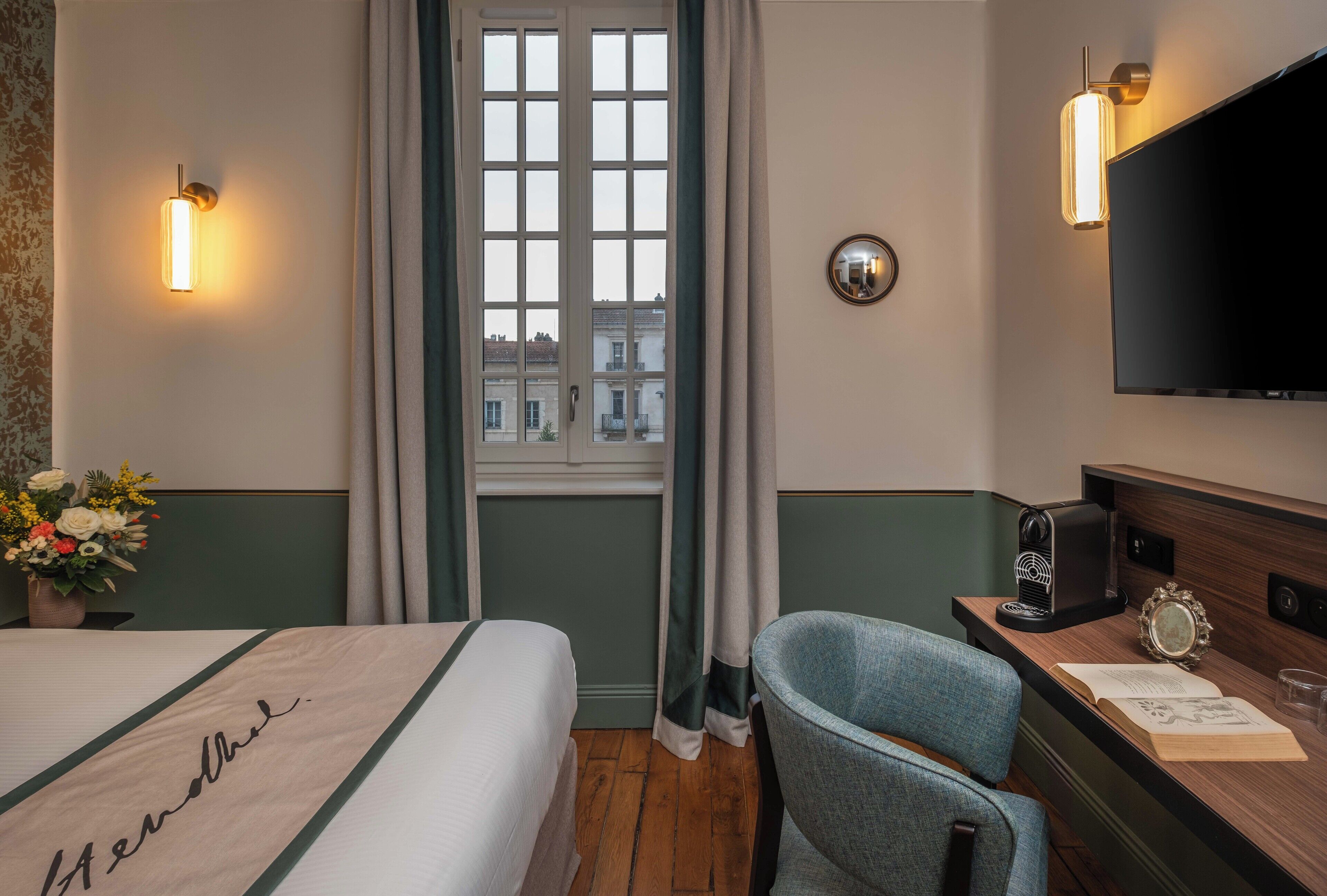 comfort double room | premium bedding, individually decorated, desk, soundproofing