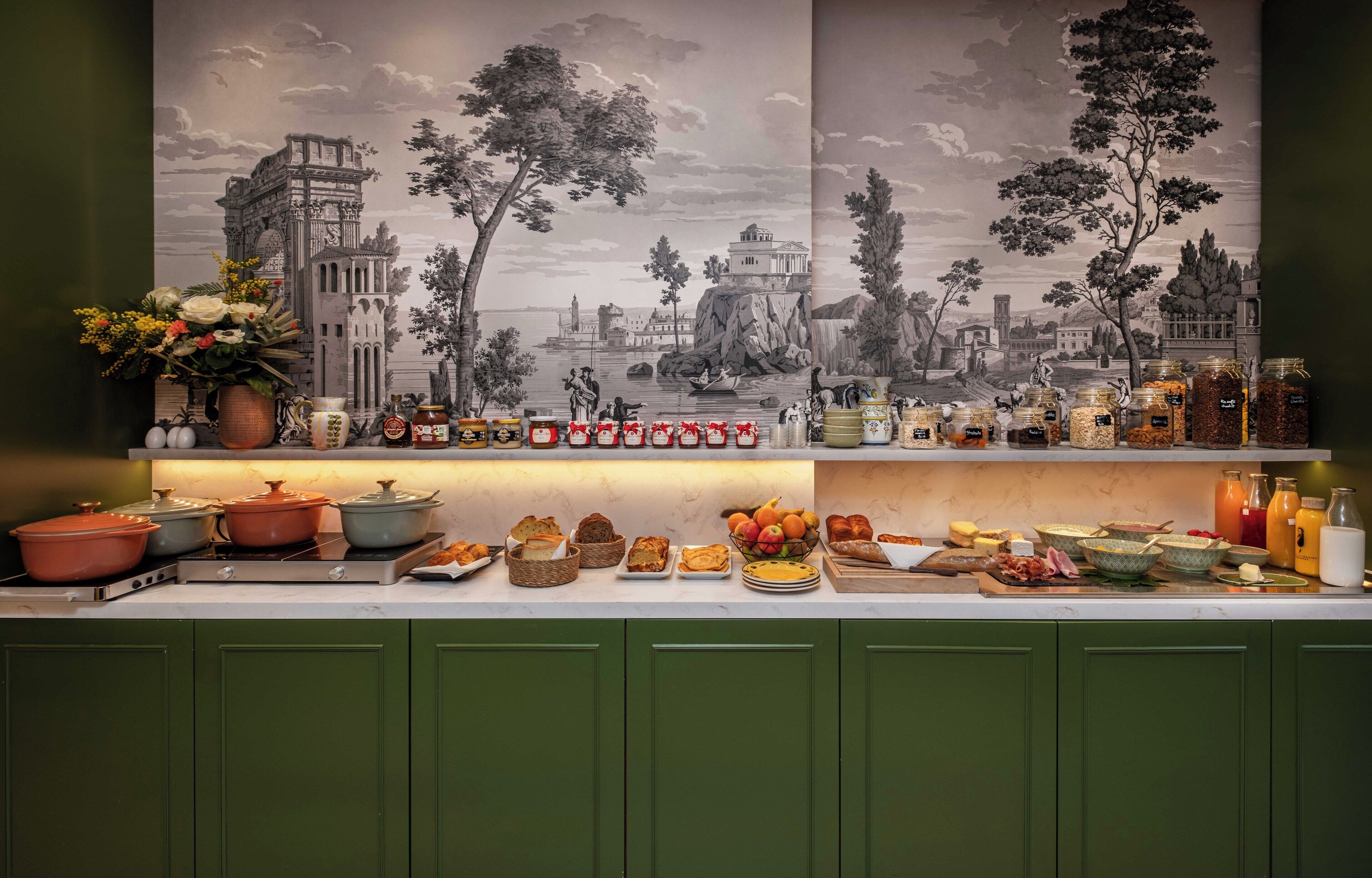 daily buffet breakfast (eur 19 per person)